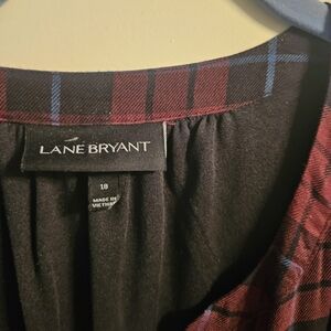 Lane Bryant Red and Blue Checkered Dress.